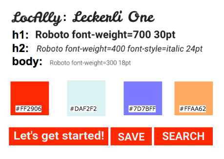 Style guide fonts and colors