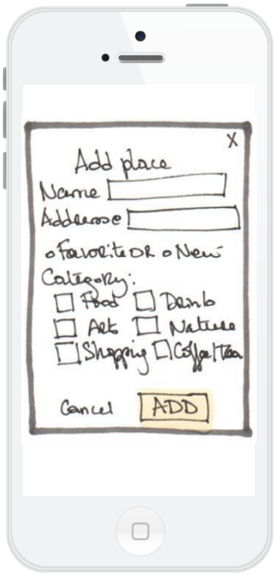 Add place wireframe